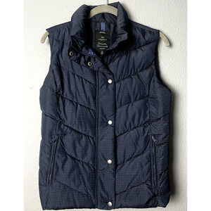 Gap Outdoor Edition Navy & White Polka‎ Dot Winter Warmth Down Puffer Vest XS